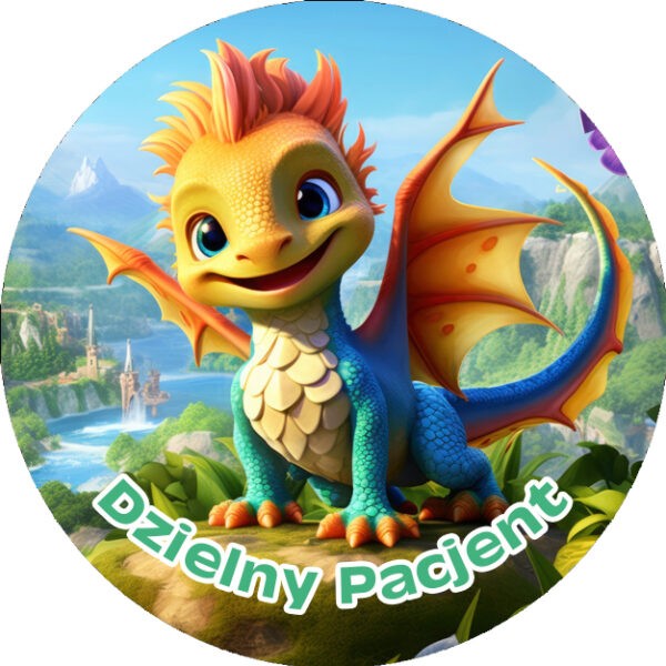 Naklejki Dzielny Pacjent - Smoki