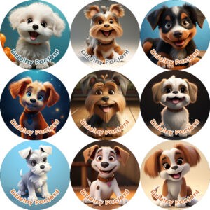 Naklejki Dzielny Pacjent - Pieski