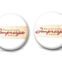 Spinki do mankietów własny wzór - logo