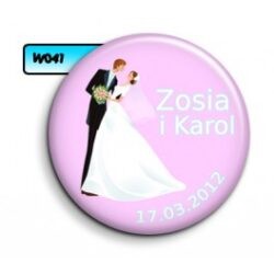 Plakietki ślubne