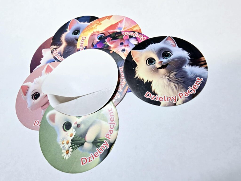 Naklejki Dzielny Pacjent - łatwe odklejanie