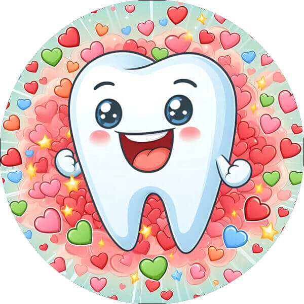 Naklejki Dzielny Pacjent - Zęby Dentysta