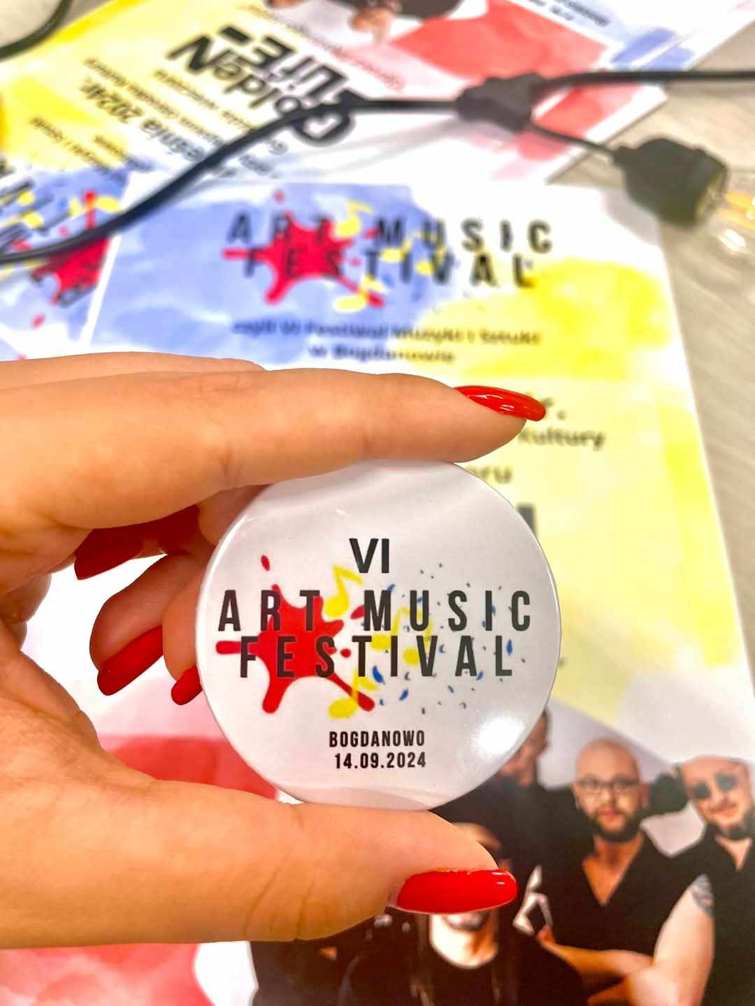 Przypinki 37mm, festiwal muzyczny