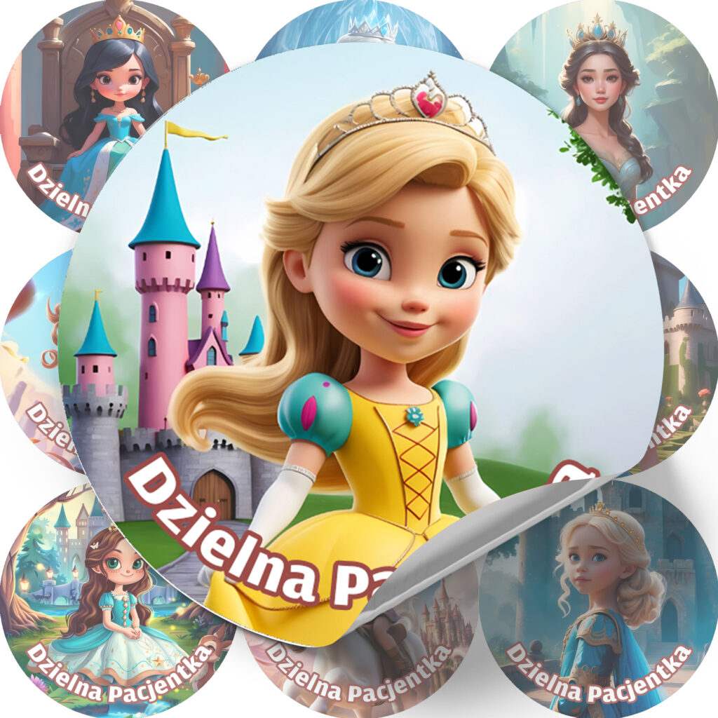 Naklejki Dzielny Pacjent - Księżniczki