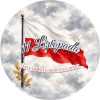Wzór: Przypinka 11 Listopada Flaga na Maszcie – napis 11 Listopada i pole napis dolny na biało-czerwonej grafice