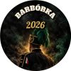 Wzór: Przypinka Barbórka Górnik w Mundurze – napis BARBÓRKA i pole rok na grafice w górniczym stylu