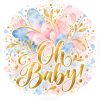 Wzór: Przypinka Oh Baby – pastelowa grafika z napisem Oh Baby!