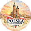 Wzór: Przypinka Polska w Naszych Sercach – biało-czerwona grafika z napisem POLSKA zawsze w naszych sercach