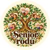 Wzór: Przypinka Senior Rodu – pastelowa grafika z napisem Senior rodu