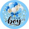 Wzór: Przypinka Team Boy – pastelowa grafika z napisem TEAM boy