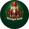 Wzór: Przypinka Wesołych Świąt Dziadek do Orzechów – świąteczna grafika z napisem Wesołych Świąt